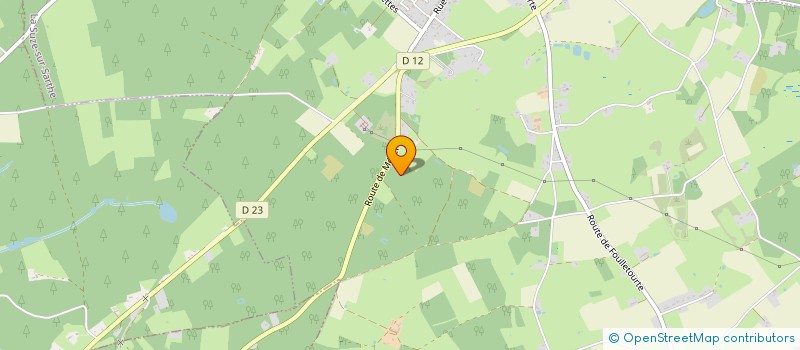 localisation de l'entreprise MONSIEUR PAUL PENOCHET  LA SUZE SUR SARTHE