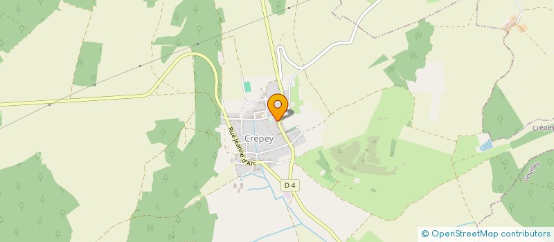 localisation de l'entreprise MONSIEUR PAUL PEROUX  CREPEY