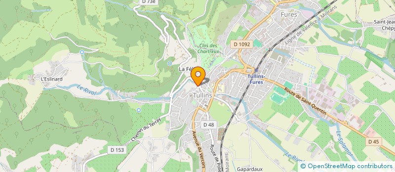 localisation de l'entreprise MONSIEUR PAUL PERRIN  SAINT-QUENTIN-SUR-ISERE