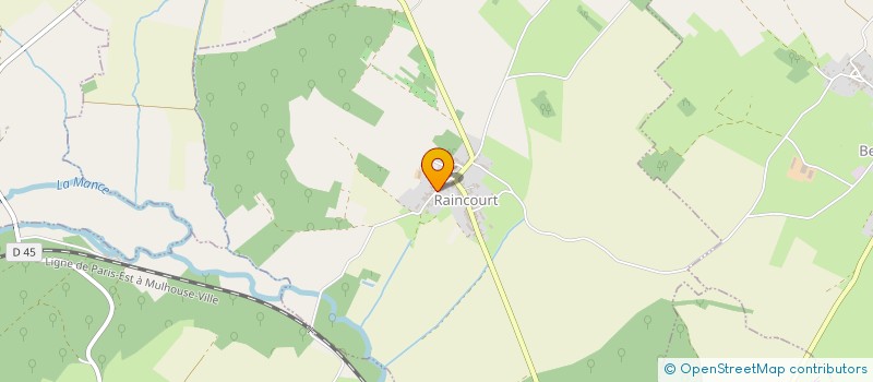 localisation de l'entreprise MONSIEUR PAUL PERRIN  RAINCOURT