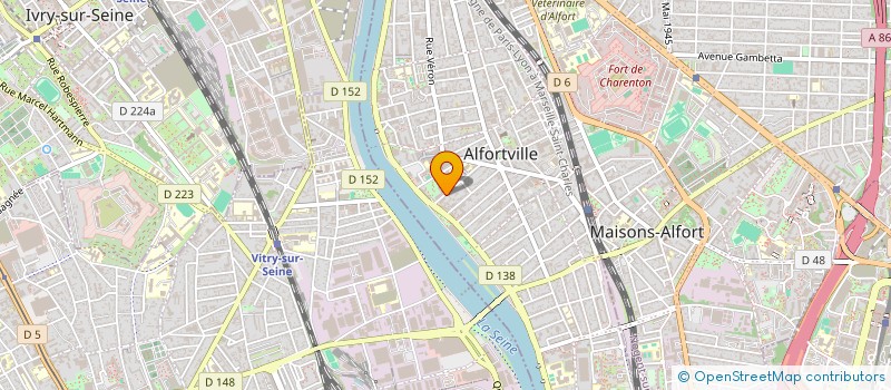 localisation de l'entreprise MONSIEUR PAUL PETIT  ALFORTVILLE