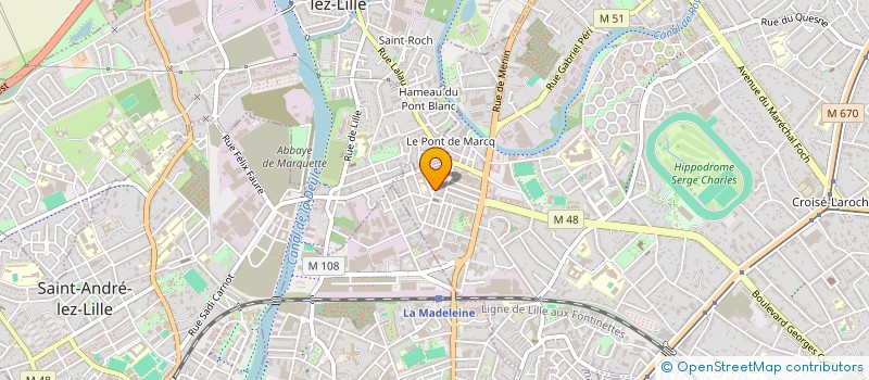 localisation de l'entreprise MONSIEUR PAUL PETIT à MARCQ-EN-BARŒUL