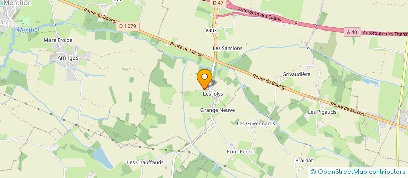 localisation de l'entreprise MONSIEUR PAUL PEULET à SAINT-GENIS-SUR-MENTHON