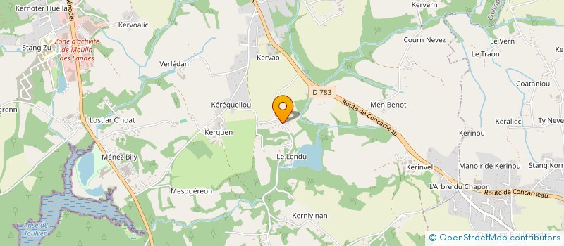 localisation de l'entreprise MONSIEUR PAUL PICHON  QUIMPER