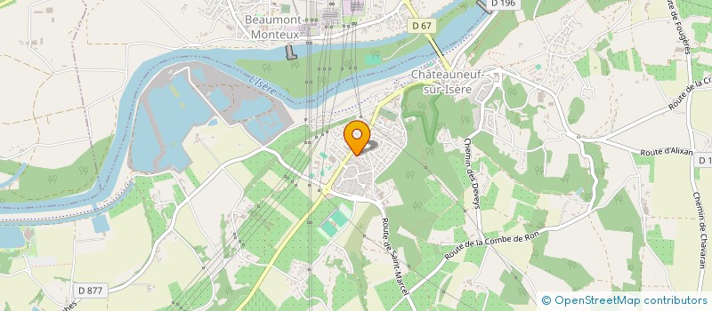 localisation de l'entreprise MONSIEUR PAUL PIERRON  CHATEAUNEUF-SUR-ISERE