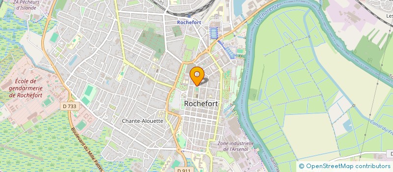 localisation de l'entreprise MONSIEUR PAUL PINCELOUP  ROCHEFORT