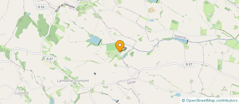 localisation de l'entreprise MONSIEUR PAUL PIONNIE  ESPARSAC