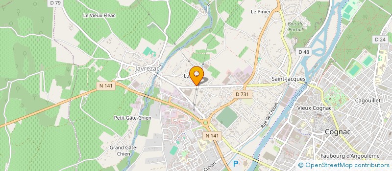 localisation de l'entreprise MONSIEUR PAUL PIQUET à COGNAC