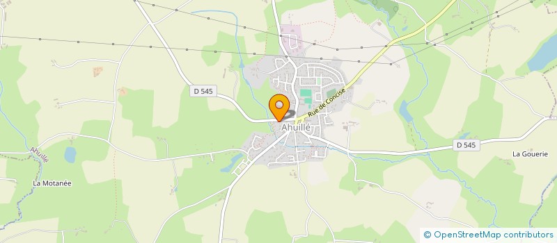 localisation de l'entreprise MONSIEUR PAUL PLANCHARD  AHUILLE