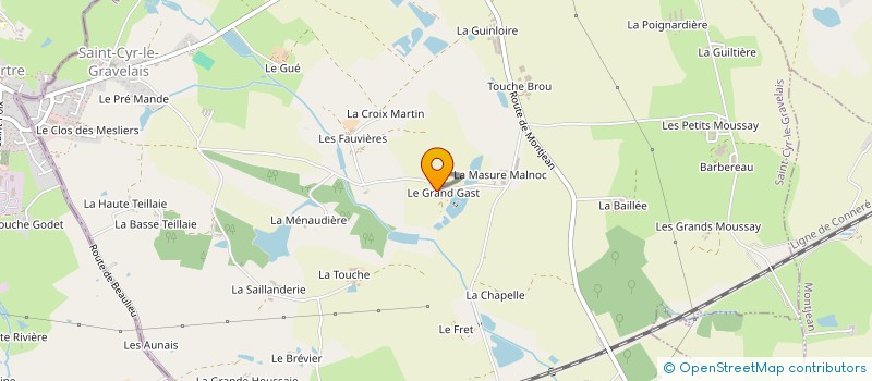 localisation de l'entreprise MONSIEUR PAUL PLANTE  SAINT-CYR-LE-GRAVELAIS