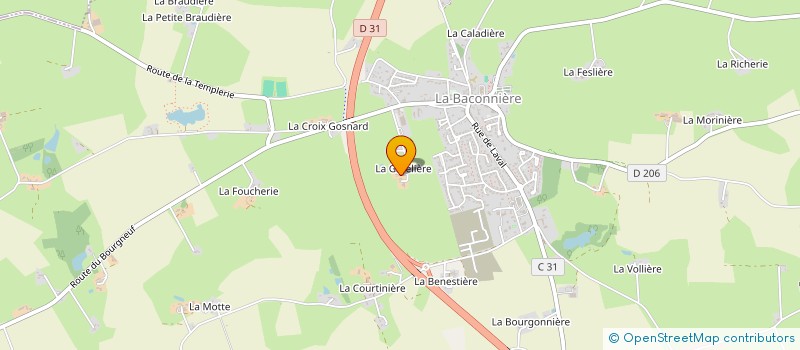 localisation de l'entreprise MONSIEUR PAUL PLOQUIN  LA BACONNIERE