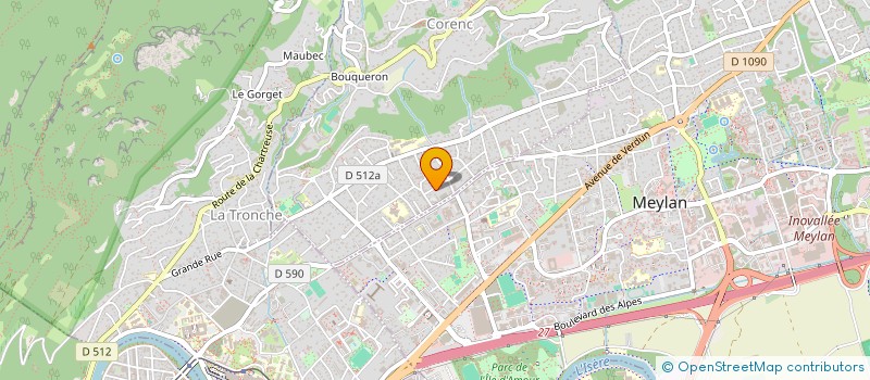 localisation de l'entreprise MONSIEUR PAUL POHU  CORENC