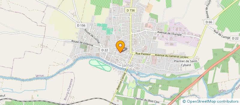 localisation de l'entreprise MONSIEUR PAUL POITEVIN à JARNAC