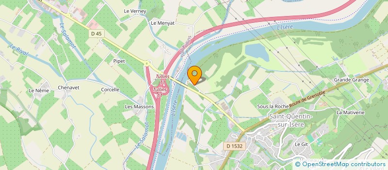 localisation de l'entreprise MONSIEUR PAUL POMARES  SAINT-QUENTIN-SUR-ISERE