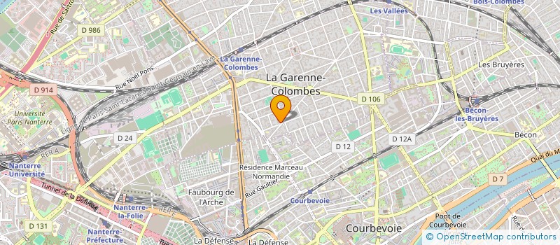 localisation de l'entreprise MONSIEUR PAUL PONGO EKOUM  LA GARENNE-COLOMBES