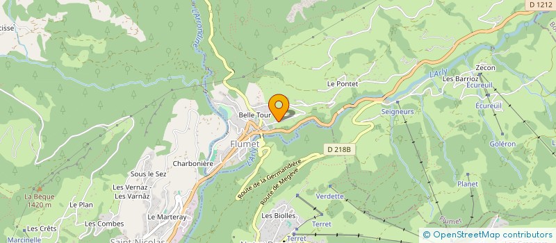 localisation de l'entreprise MONSIEUR PAUL PORRET à FLUMET