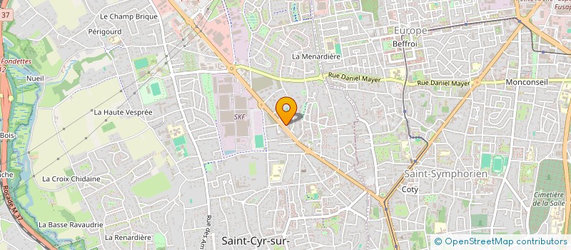 localisation de l'entreprise MONSIEUR PAUL POTART  SAINT-CYR-SUR-LOIRE