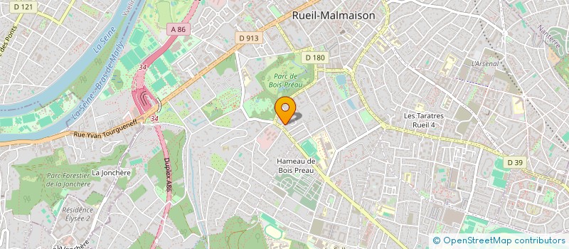 localisation de l'entreprise MONSIEUR PAUL POURIEUX à RUEIL-MALMAISON