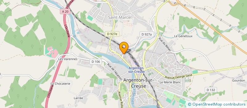 localisation de l'entreprise MONSIEUR PAUL POUVREAU à ARGENTON-SUR-CREUSE