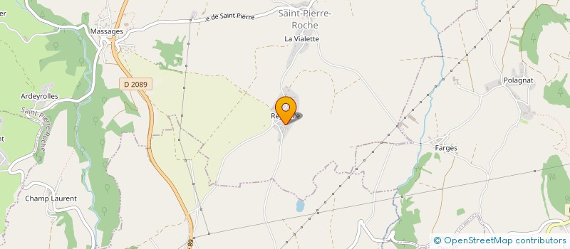 localisation de l'entreprise MONSIEUR PAUL POUX  SAINT-PIERRE-ROCHE