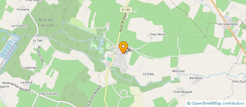 localisation de l'entreprise MONSIEUR PAUL PRADEAUX à SAINT-DIZANT-DU-GUA