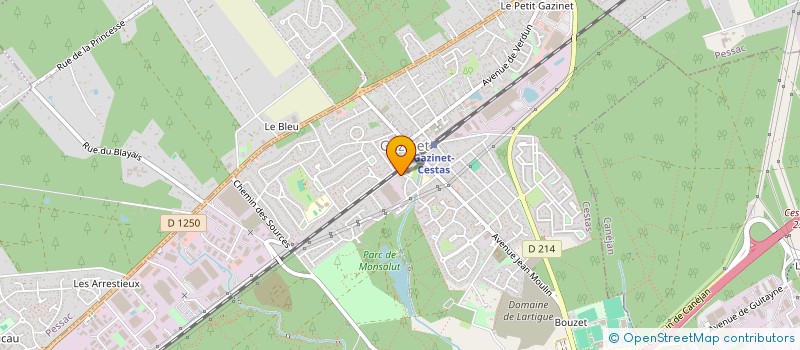 localisation de l'entreprise MONSIEUR PAUL PRADIGNAC  PESSAC