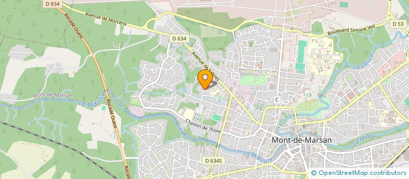 localisation de l'entreprise MONSIEUR PAUL PRAT COYE  MONT-DE-MARSAN