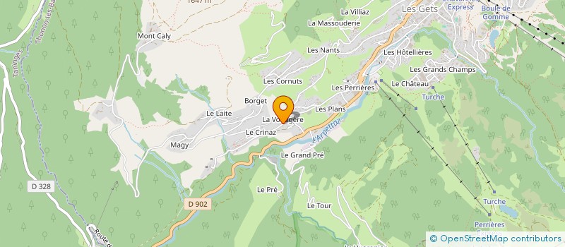 localisation de l'entreprise MONSIEUR PAUL PUGIN-BRON  LES GETS