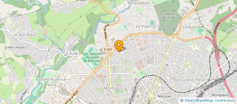localisation de l'entreprise MONSIEUR PAUL PULGAS à LIMOGES