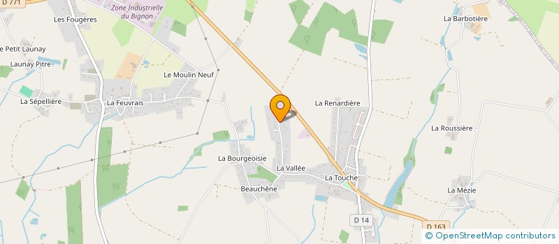 localisation de l'entreprise MONSIEUR PAUL RABOUIN à ERBRAY