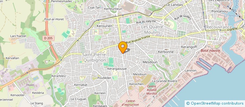 localisation de l'entreprise MONSIEUR PAUL RACEAN à BREST