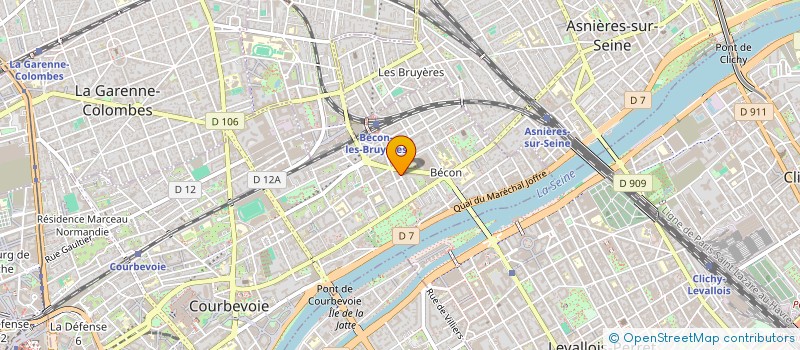 localisation de l'entreprise MONSIEUR PAUL RADOUAN à COURBEVOIE