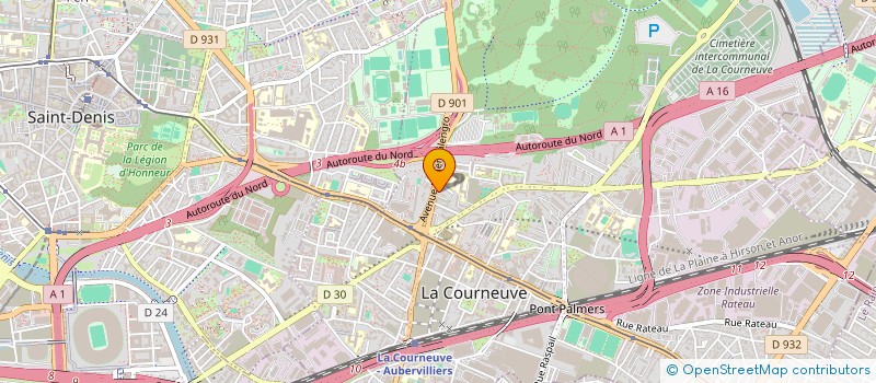 localisation de l'entreprise MONSIEUR PAUL RADULESCU à LA COURNEUVE