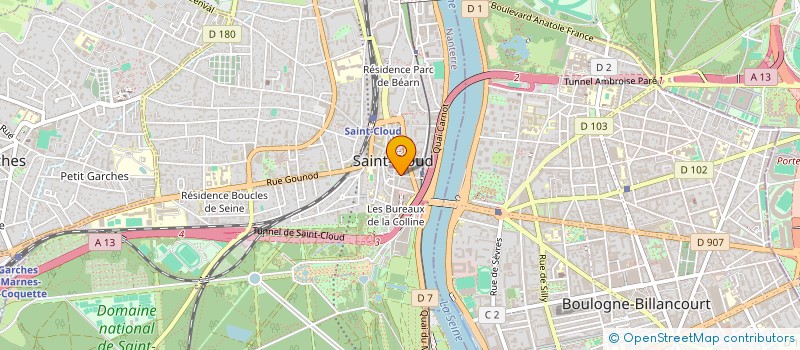 localisation de l'entreprise MONSIEUR PAUL RAFIN à SAINT-CLOUD