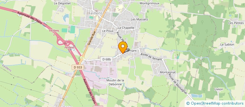 localisation de l'entreprise MONSIEUR PAUL RAPON  FEILLENS