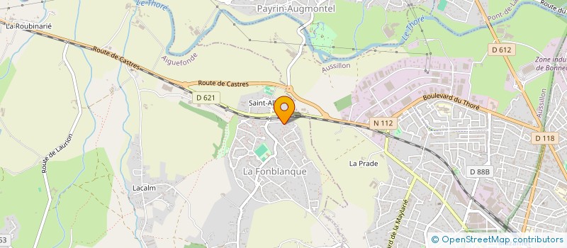 localisation de l'entreprise MONSIEUR PAUL RAYNAUD  AIGUEFONDE