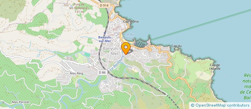 localisation de l'entreprise MONSIEUR PAUL REIG  BANYULS-SUR-MER