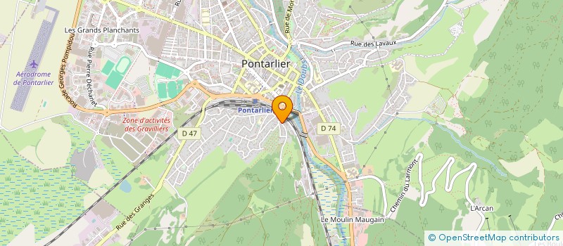 localisation de l'entreprise MONSIEUR PAUL RENOUD  CHAFFOIS