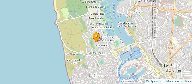 localisation de l'entreprise MONSIEUR PAUL RETUREAU à LES SABLES D'OLONNE