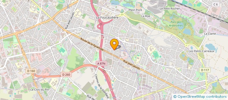 localisation de l'entreprise MONSIEUR PAUL REVEILLLARD à ANGERS