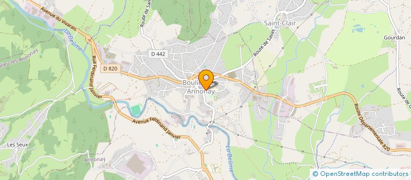 localisation de l'entreprise MONSIEUR PAUL REVOL  BOULIEU-LES-ANNONAY