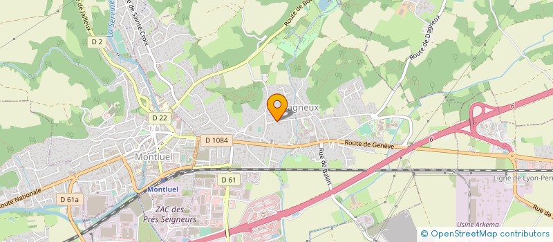 localisation de l'entreprise MONSIEUR PAUL REYNARD  DAGNEUX