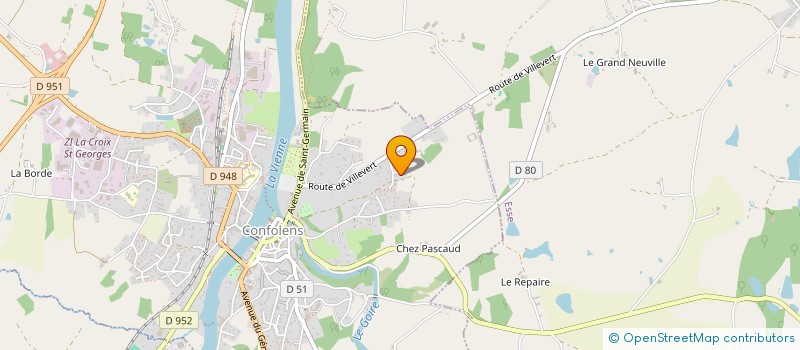 localisation de l'entreprise MONSIEUR PAUL RIBADIERE à LESSAC