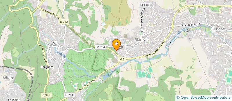 localisation de l'entreprise MONSIEUR PAUL RIBEIRO  BLANZAT