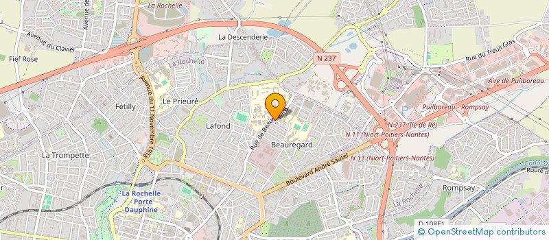 localisation de l'entreprise MONSIEUR PAUL RIBEIRO  LA ROCHELLE