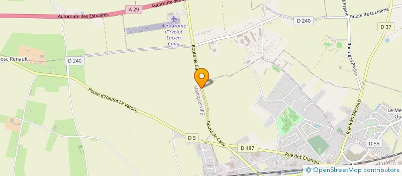 localisation de l'entreprise MONSIEUR PAUL RICHARD  VALLIQUERVILLE