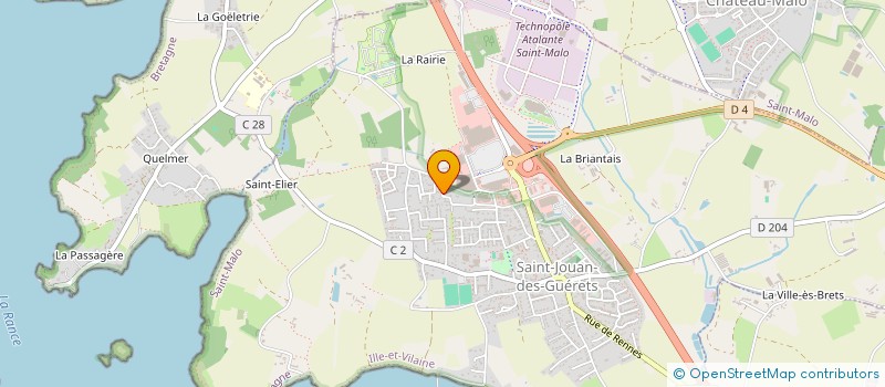 localisation de l'entreprise MONSIEUR PAUL RICHEUX  SAINT-JOUAN-DES-GUERETS