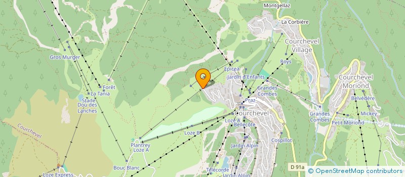 localisation de l'entreprise MONSIEUR PAUL RICHOUX à COURCHEVEL