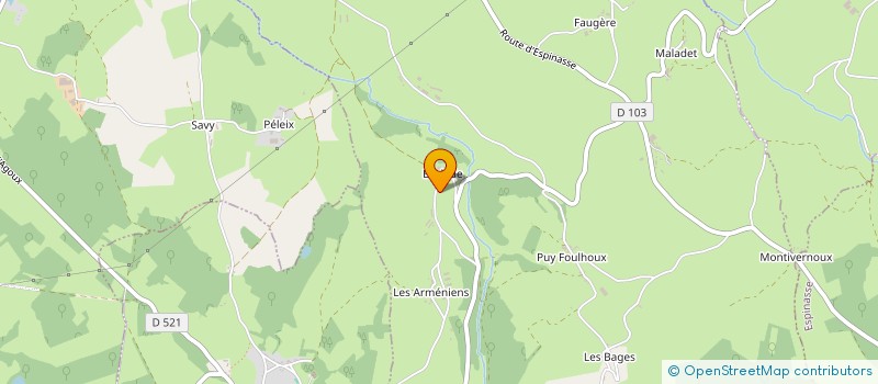 localisation de l'entreprise MONSIEUR PAUL RIGAUD  BUSSIERES