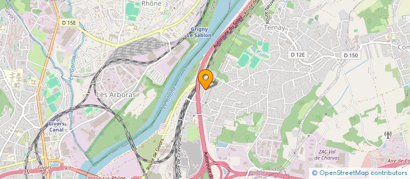 localisation de l'entreprise MONSIEUR PAUL RIOUSSET  TERNAY